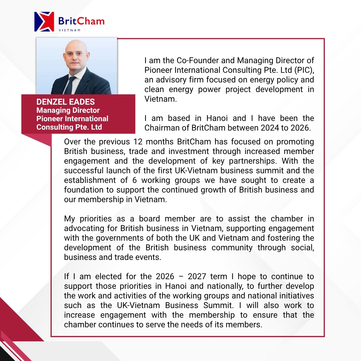 BOARD MEMBERS 2026 2027 Denzel Eades