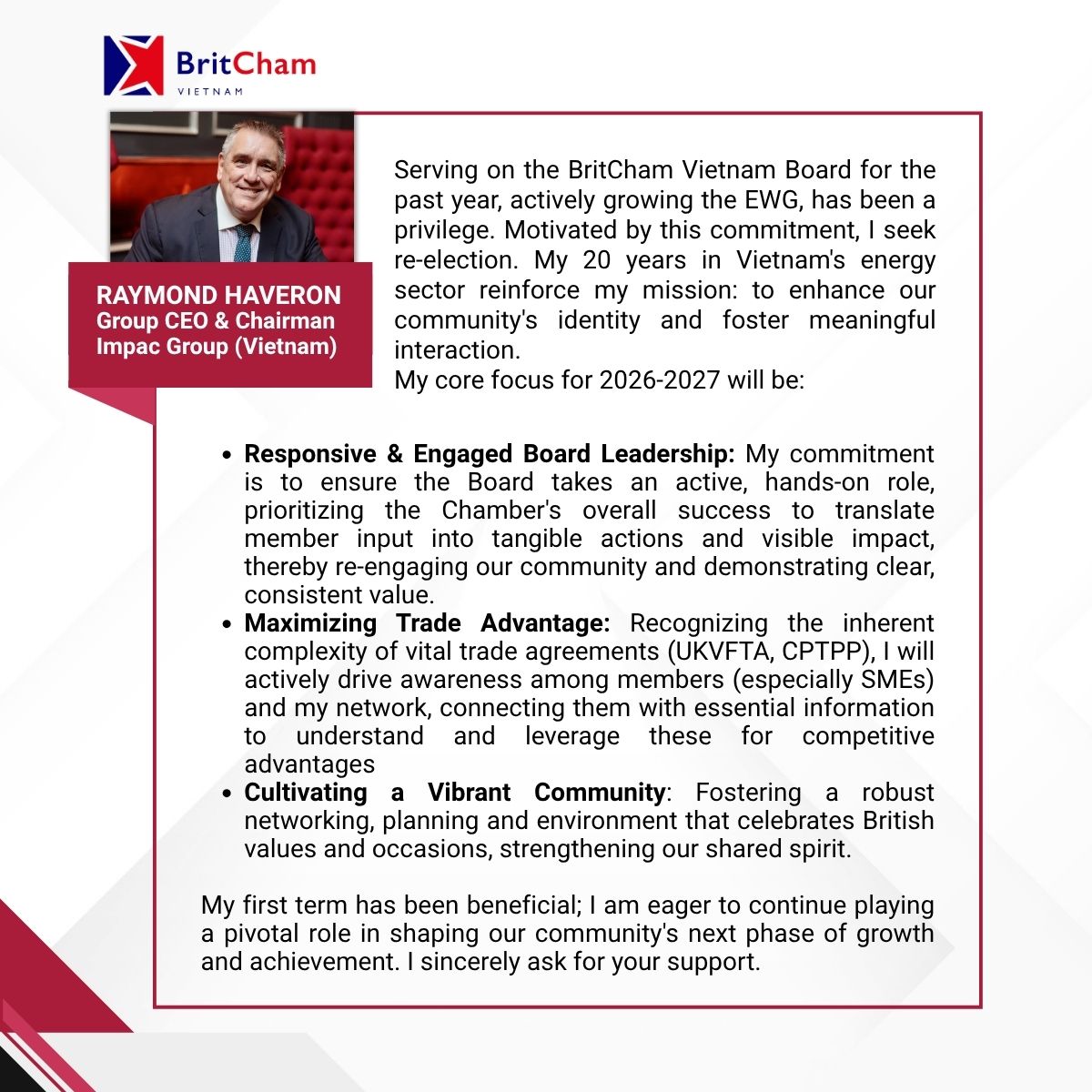 BOARD MEMBERS 2026 2027 Raymond