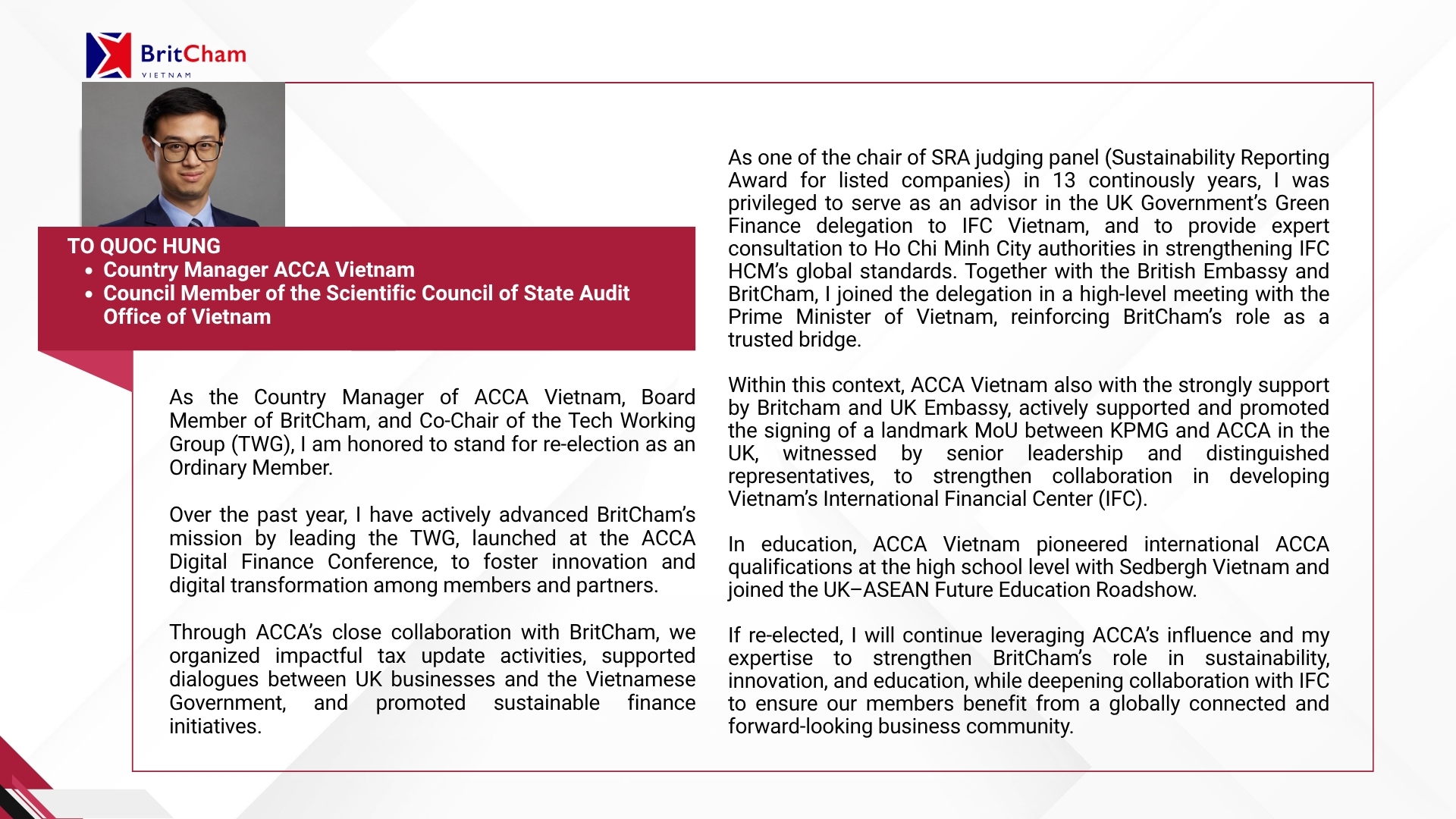 BOARD MEMBERS 2026 2027 To Quoc Hung